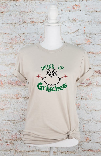 Drink Up Grinches Graphic Graphic Tee