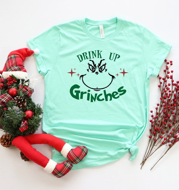 Drink Up Grinches Graphic Graphic Tee