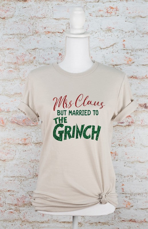 Mrs. Clause Married to the Grinch Graphic Tee (PLUS)