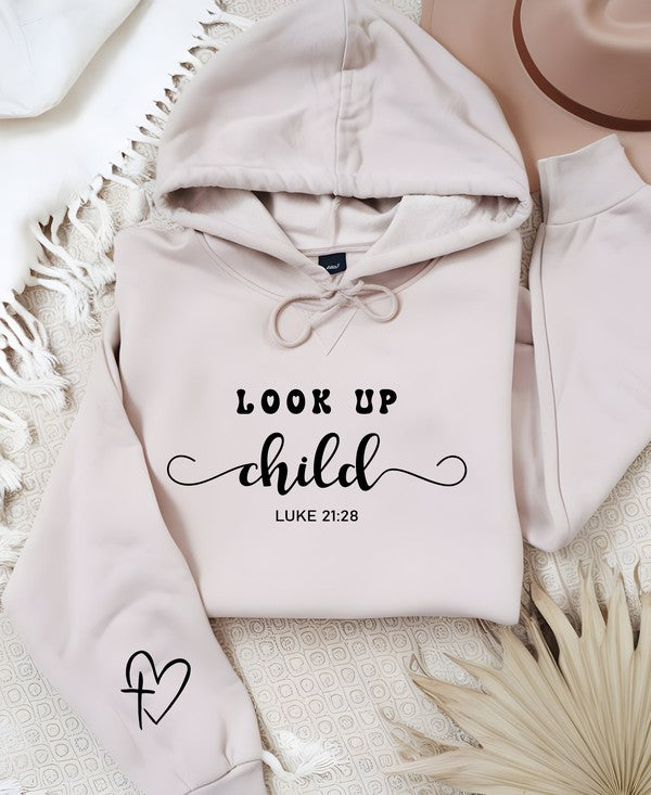 Look Up Child Luke 21:28 Graphic Hoodie