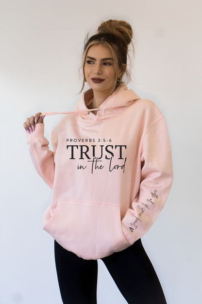 Trust in The Lord Graphic Hoodie- Plus