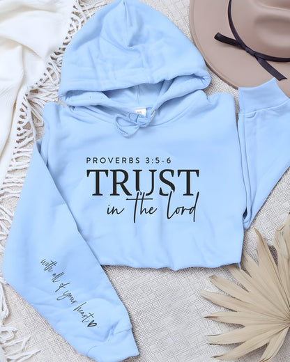 Trust in The Lord Graphic Hoodie- Plus