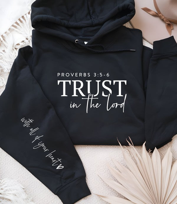 Trust in The Lord Graphic Hoodie- Plus