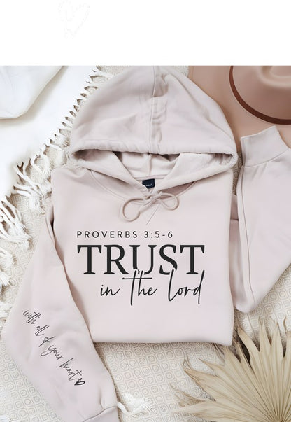 Trust in The Lord Graphic Hoodie- Plus