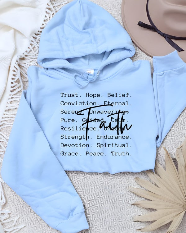 FAITH Words Graphic Hoodie