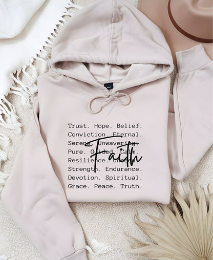 FAITH Words Graphic Hoodie