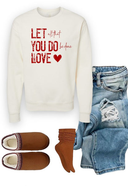 Love in Every Stitch Sweatshirt (PLUS)