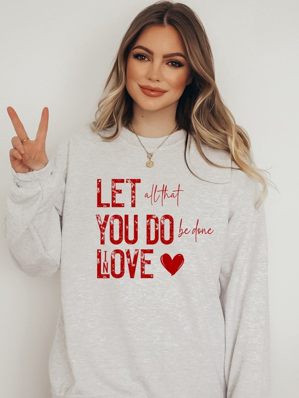 Love in Every Stitch Sweatshirt (PLUS)