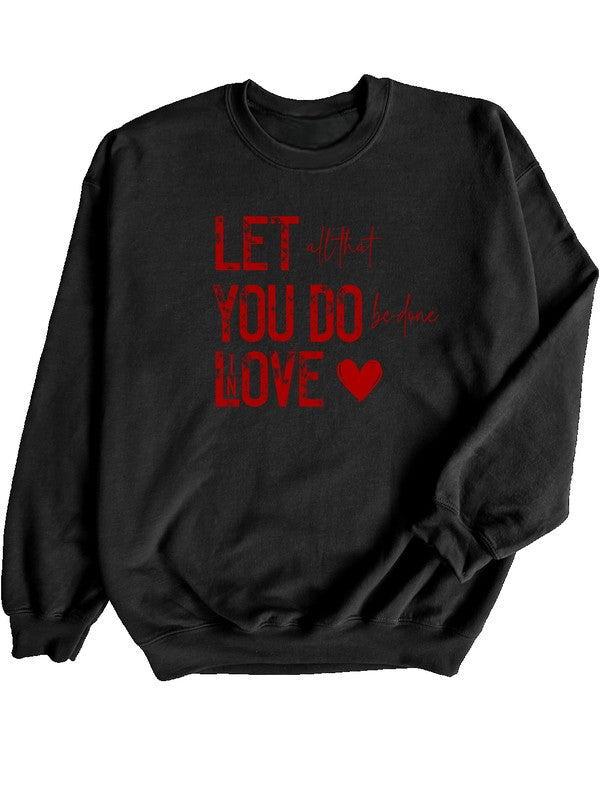 Love in Every Stitch Sweatshirt (PLUS)