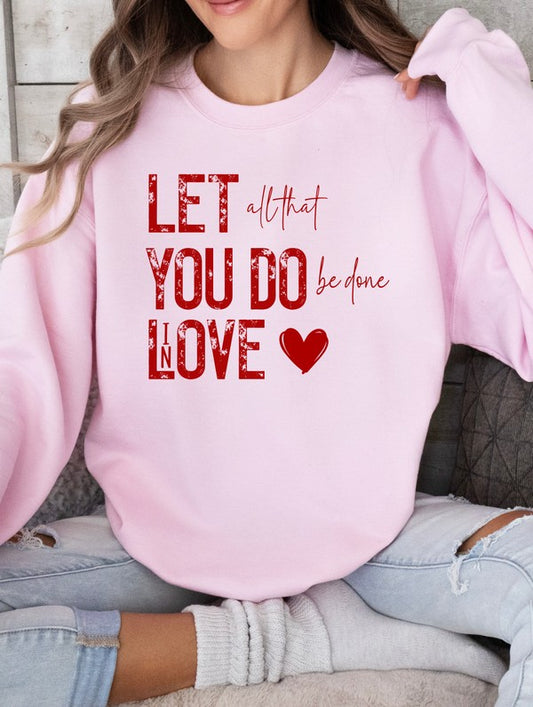 Love in Every Stitch Sweatshirt (PLUS)