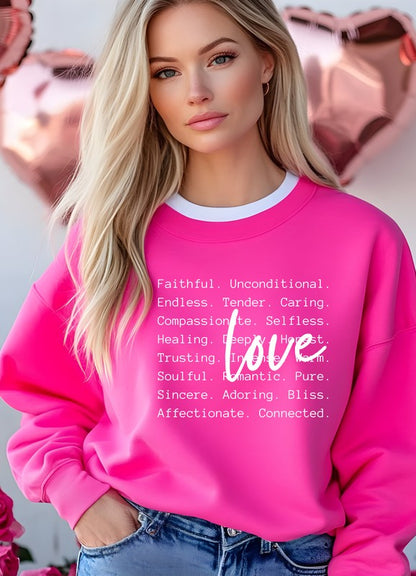 Heartfelt Words Crewneck (PLUS)