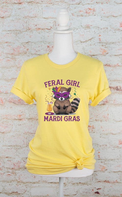 Feral Girl Mardi Gras Graphic Tee (PLUS)