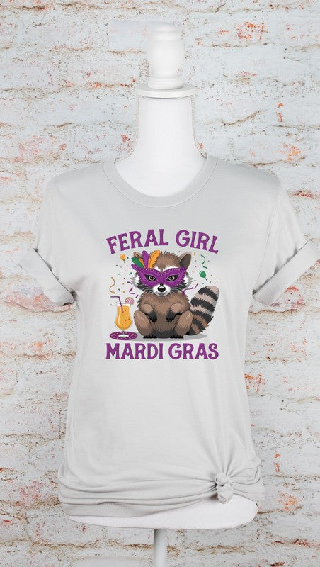 Feral Girl Mardi Gras Graphic Tee