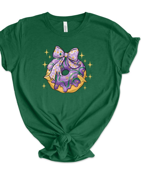 King Cake Mardi Gras Graphic Tee (PLUS)