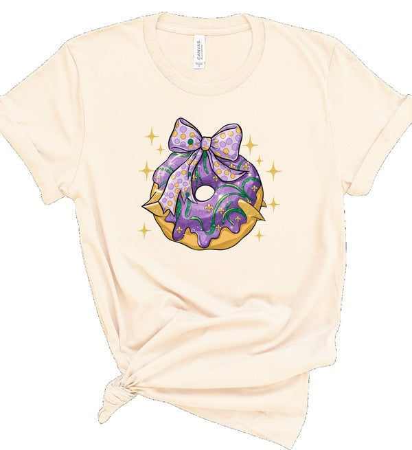 King Cake Mardi Gras Graphic Tee (PLUS)