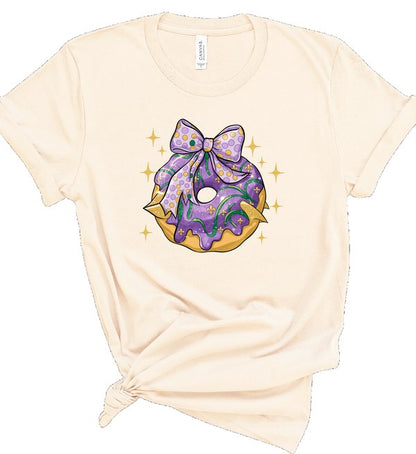 King Cake Mardi Gras Graphic Tee (PLUS)