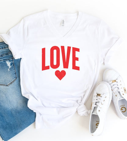 Heart & Soul V-Neck Tee