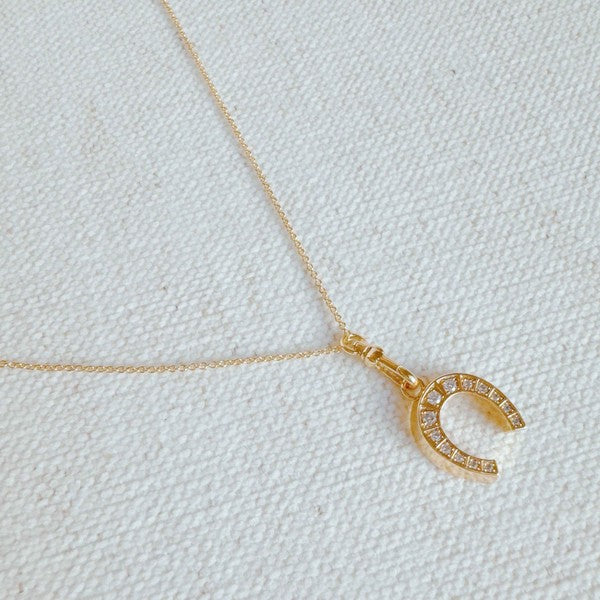 Golden Luck Horseshoe Necklace