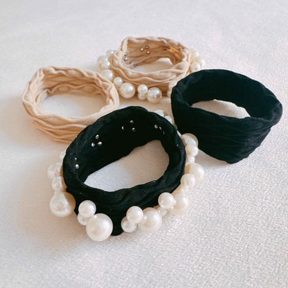 Pearl Bliss Hair Ties – Set of 4