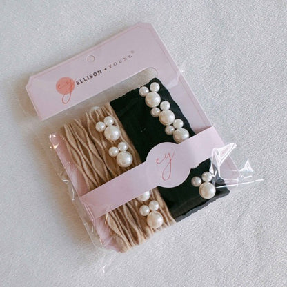 Pearl Bliss Hair Ties – Set of 4