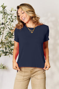 Basic Bae Full Size Round Neck Short Sleeve T-Shirt (original colors!!)