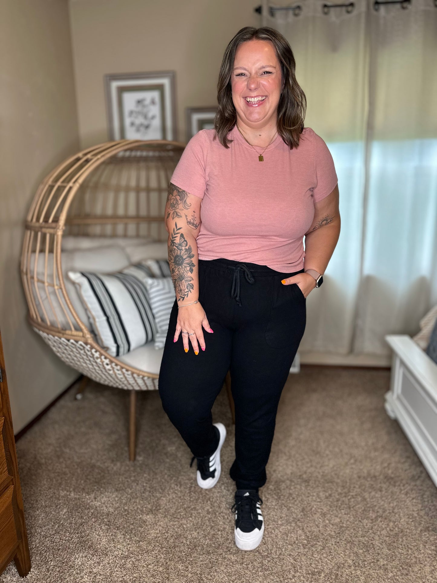 Michelle Mae Corrine Joggers - Black