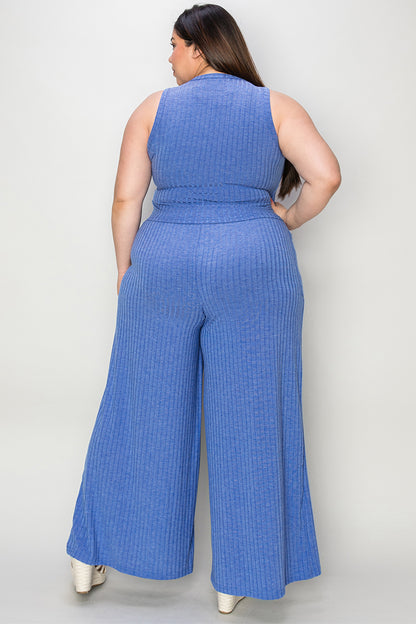 You Got It Now Tank and Wide Leg Pants Set