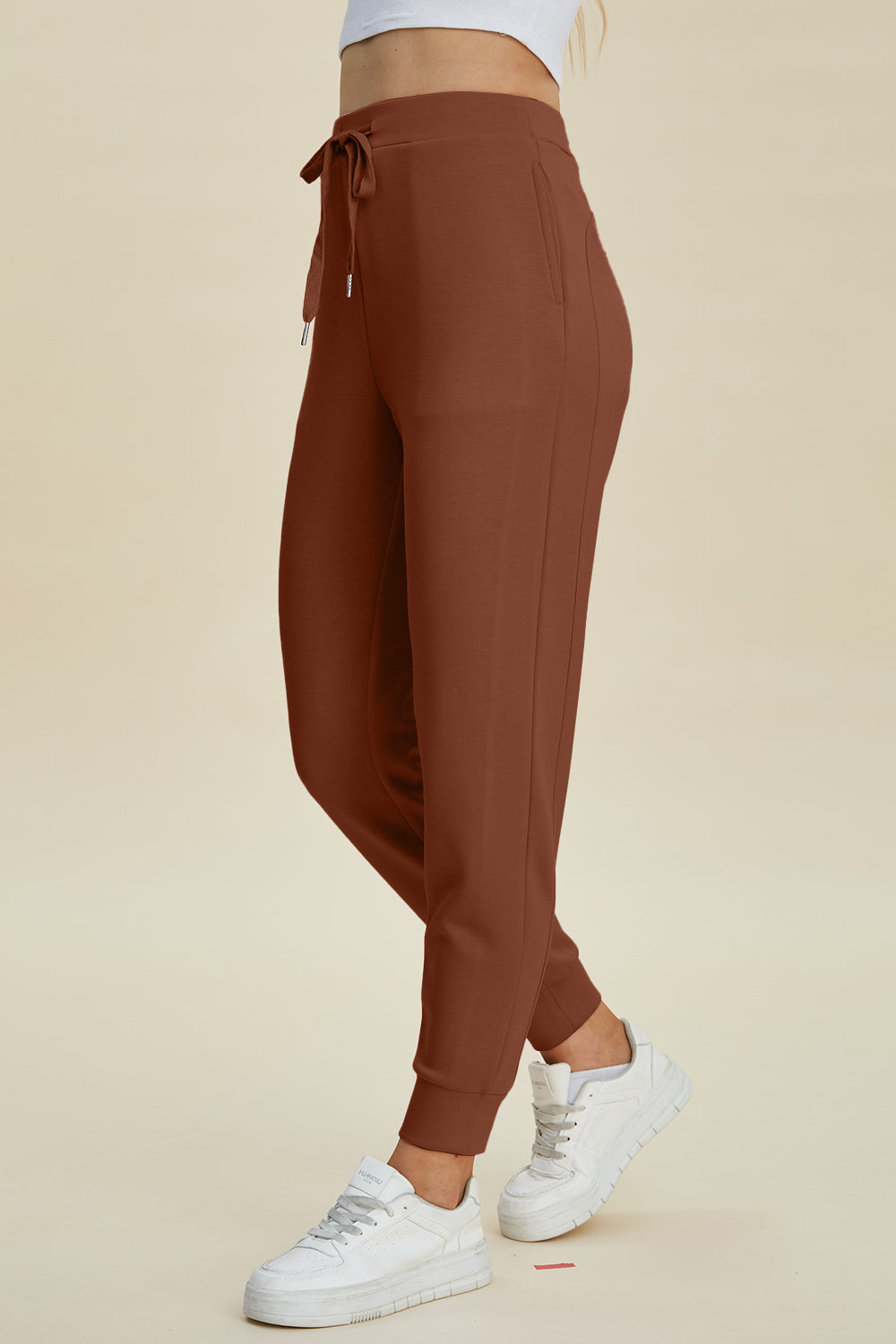 Your Favorite Scuba Drawstring High Waist Joggers