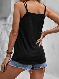 PREORDER- Be Still Notched Double Strap Cami