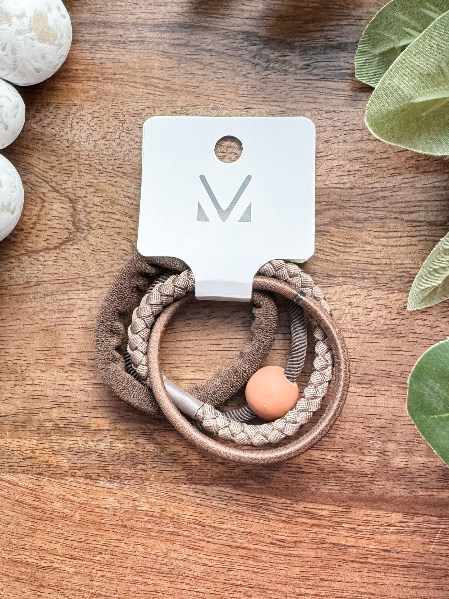 Michelle Mae Hair Tie Bracelet Sets - Ball Accent