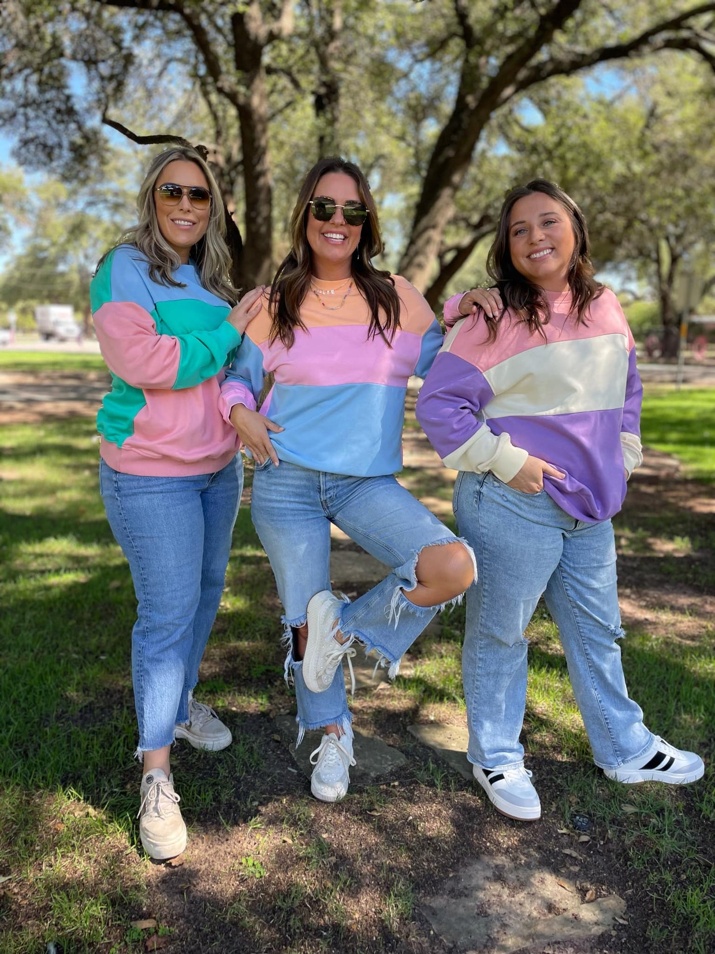 PREORDER: Finnley Colorblock Pullover in Four Colors