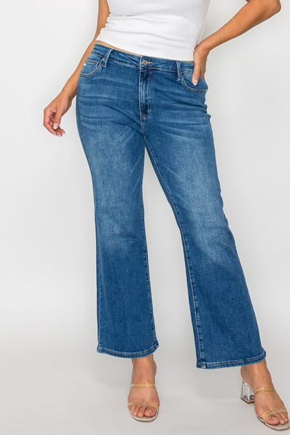 Purrfectly Polished Mid Rise Ankle Jeans