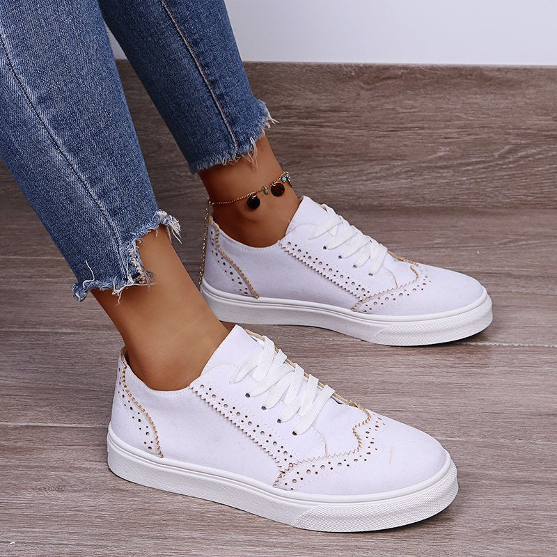 Think Differently  Suedette Flat Sneakers