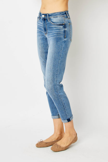 Carrie Cuffed Hem Slim Jeans