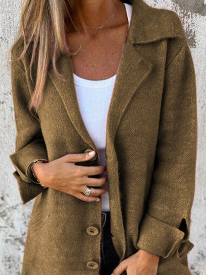 PREORDER: Chic Buttoned Longline Coat