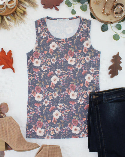 PREORDER Michelle Mae Ava Tank - Blushwood Floral