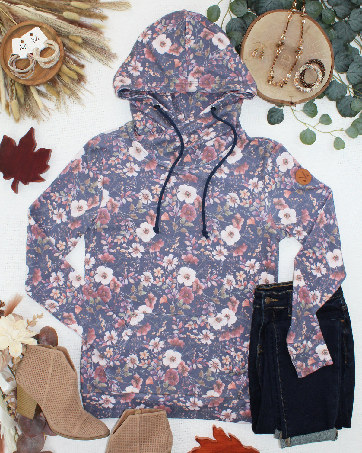 Michelle Mae Ashley Hoodie - Blushwood Floral