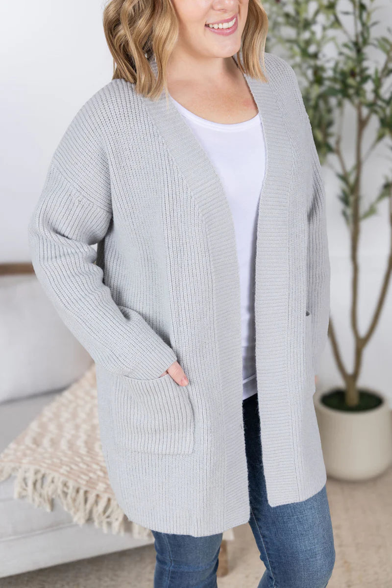 Michelle Mae Layla Sweater Cardigan - Grey