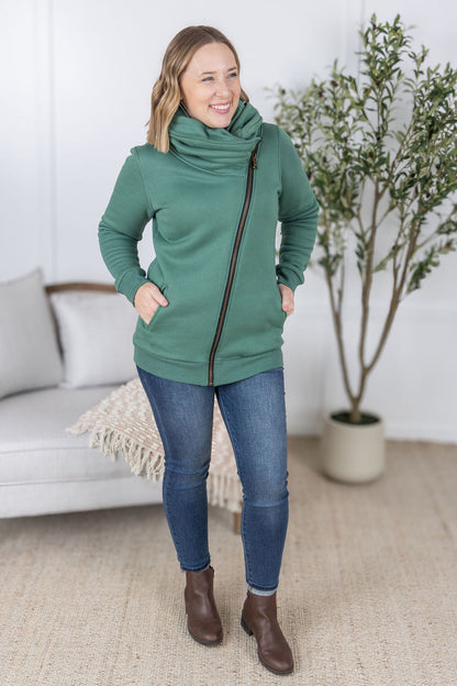 Michelle Mae Quinn ZipUp Cowl - Fern