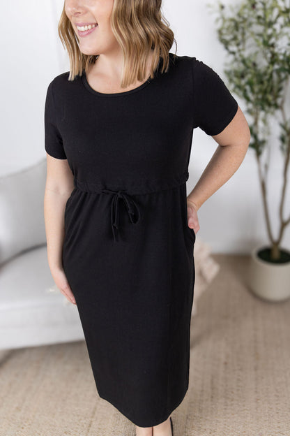 Michelle Mae Gracelynn Midi Dress - Black