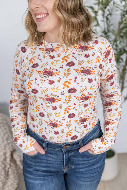 Michelle Mae Blair Long Sleeve Top - Autumn Floral