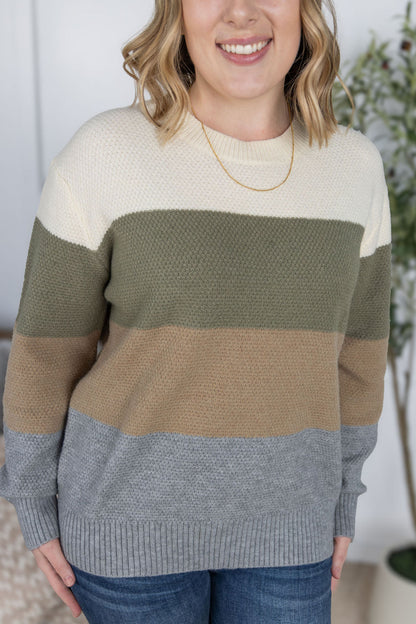 Michelle Mae Colorblock Sweater - Neutral Mix