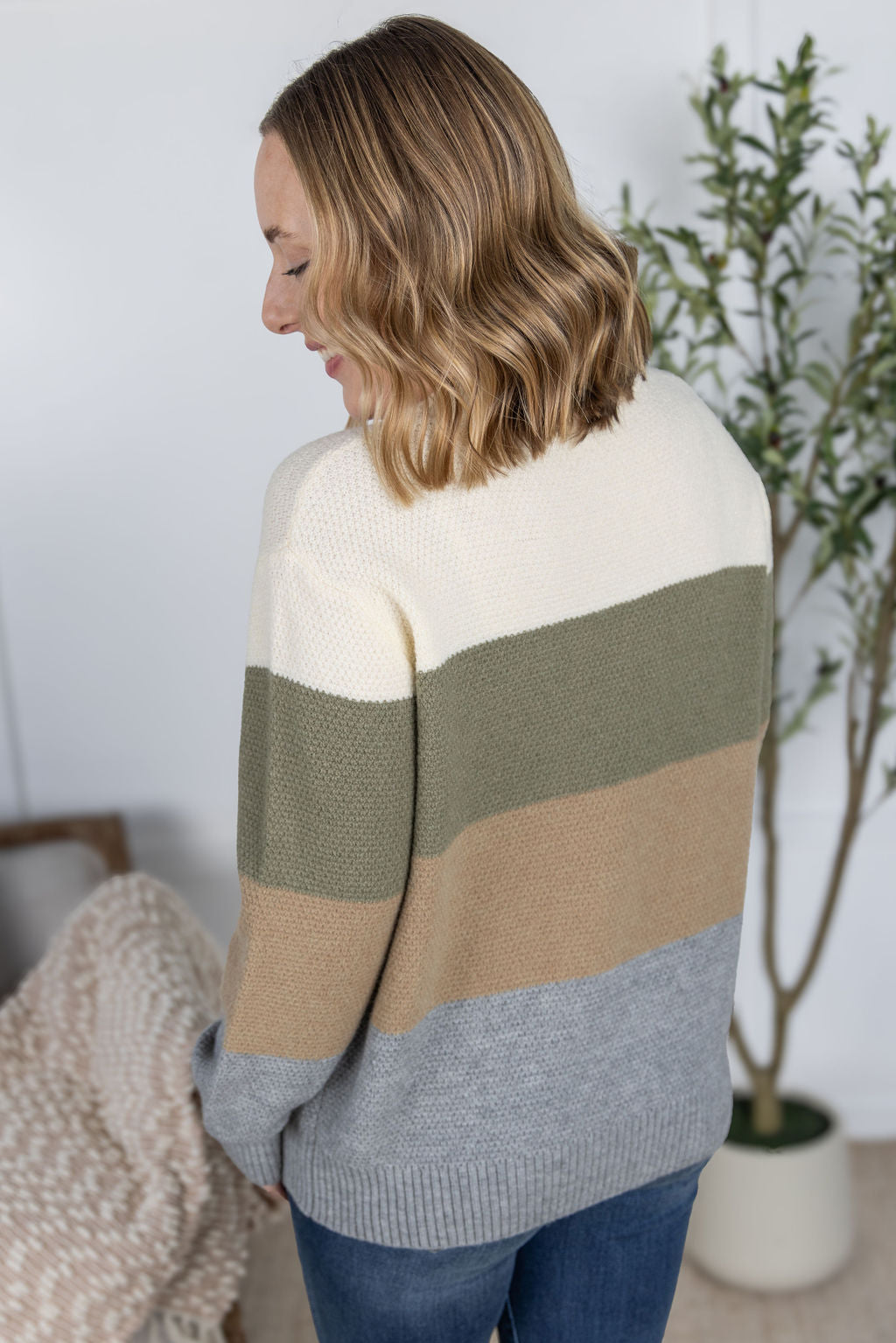 Michelle Mae Colorblock Sweater - Neutral Mix