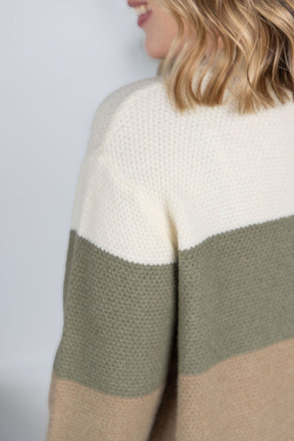 Michelle Mae Colorblock Sweater - Neutral Mix