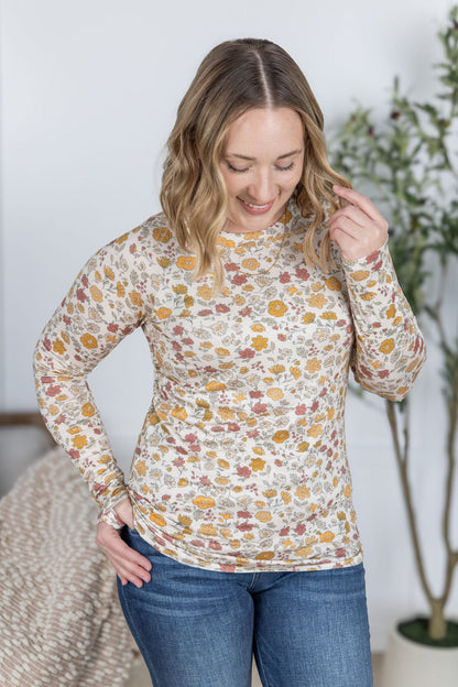 Michelle Mae Blair Long Sleeve Top - Fall Vintage Floral
