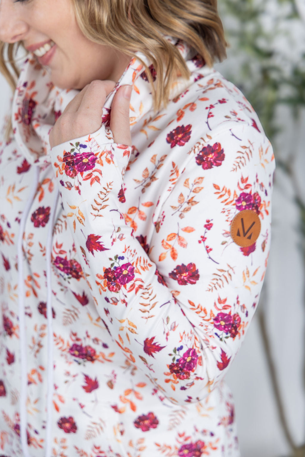 Michelle Mae Soft Funnel Neck - Autumn Floral