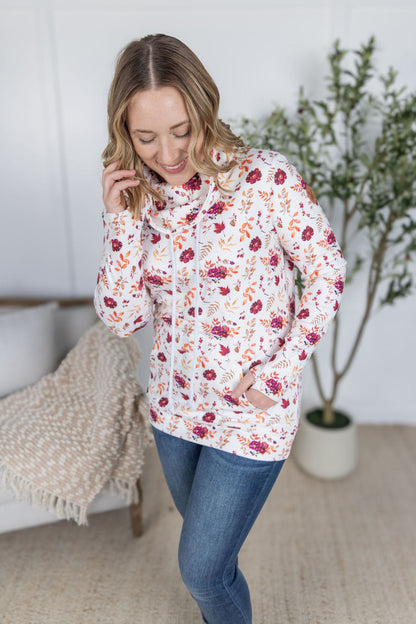Michelle Mae Soft Funnel Neck - Autumn Floral