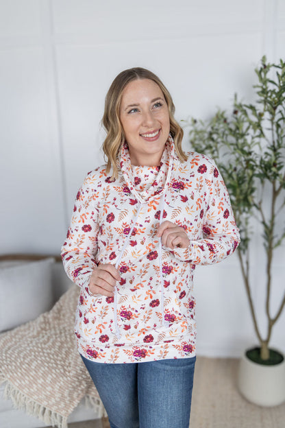 Michelle Mae Soft Funnel Neck - Autumn Floral