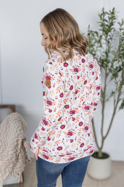 Michelle Mae Soft Funnel Neck - Autumn Floral