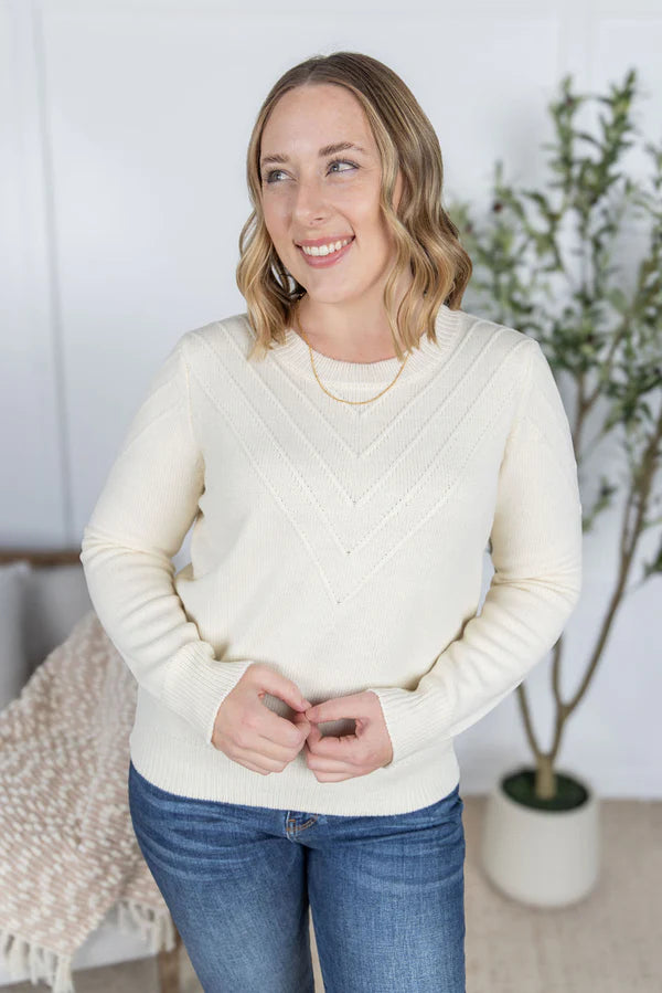 Michelle Mae Evelyn Sweater - Ivory